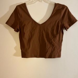 Lululemon align yoga crop top brown size 10